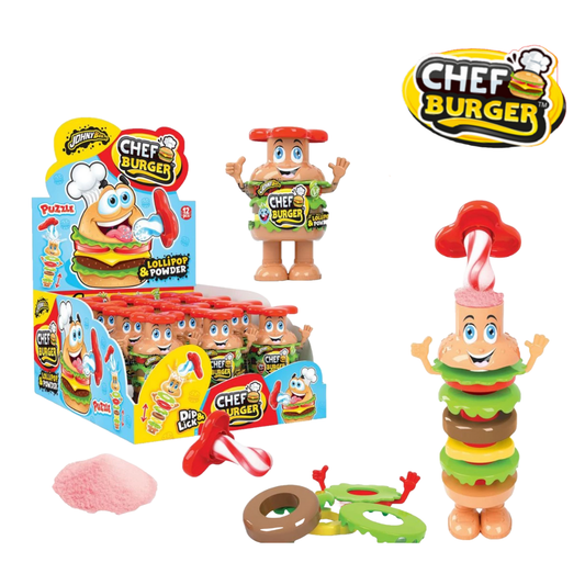 Johny Bee Chef Burger – La sucette gourmande cachée dans un burger !
